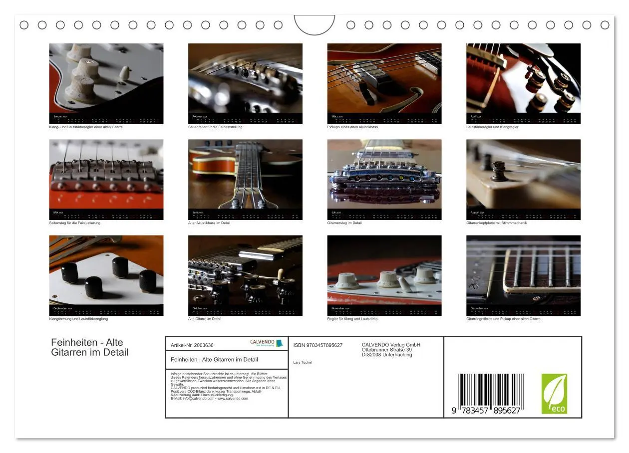 Bild: 9783457895627 | Feinheiten - Alte Gitarren im Detail (Wandkalender 2026 DIN A4...