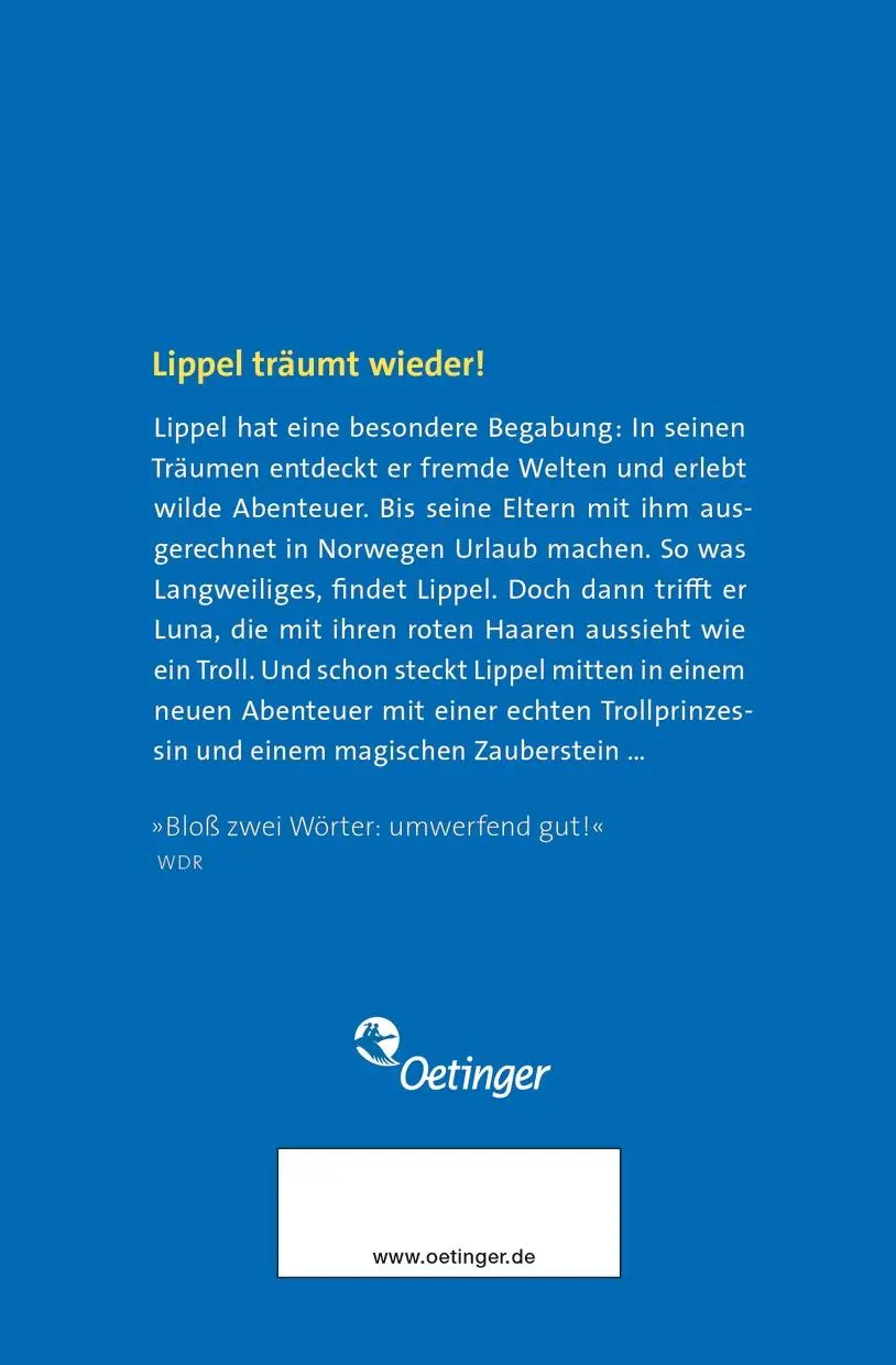 Rückseite: 9783751205627 | Lippels Traum 2. Lippel, träumst du schon wieder! | Paul Maar | Buch