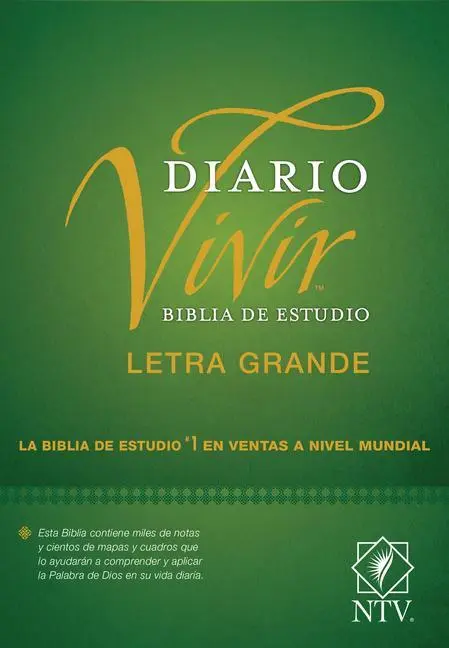 Cover: 9781496455727 | Biblia de Estudio del Diario Vivir Ntv, Letra Grande (Tapa Dura,...