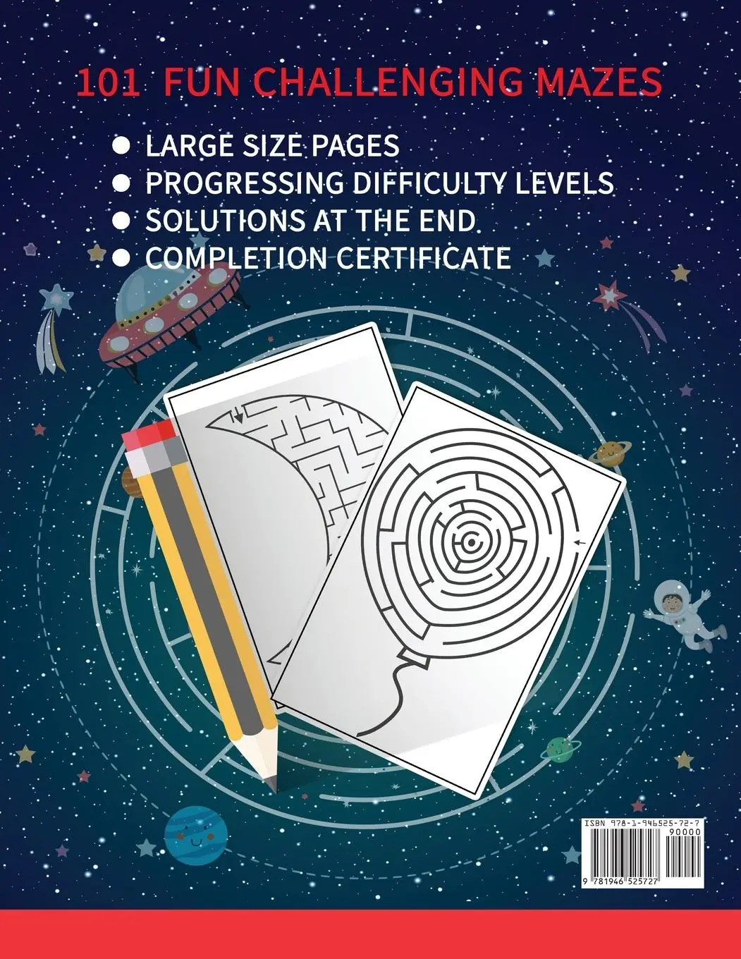 Rückseite: 9781946525727 | Maze Puzzle Book for Kids 4-8 | Jennifer L. Trace (u. a.) | Buch