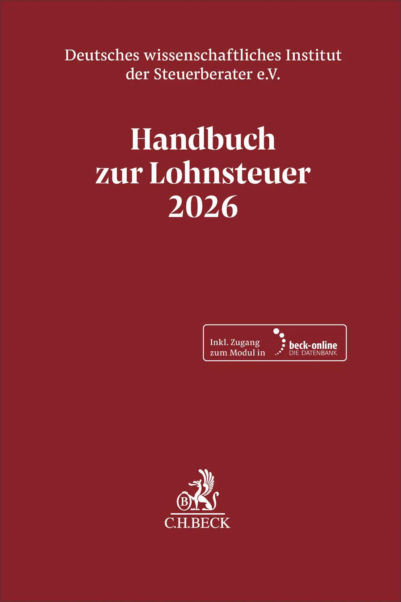 Cover: 9783406845727 | Handbuch zur Lohnsteuer 2026. LSt 2026 | V. | Bundle | 1 Taschenbuch