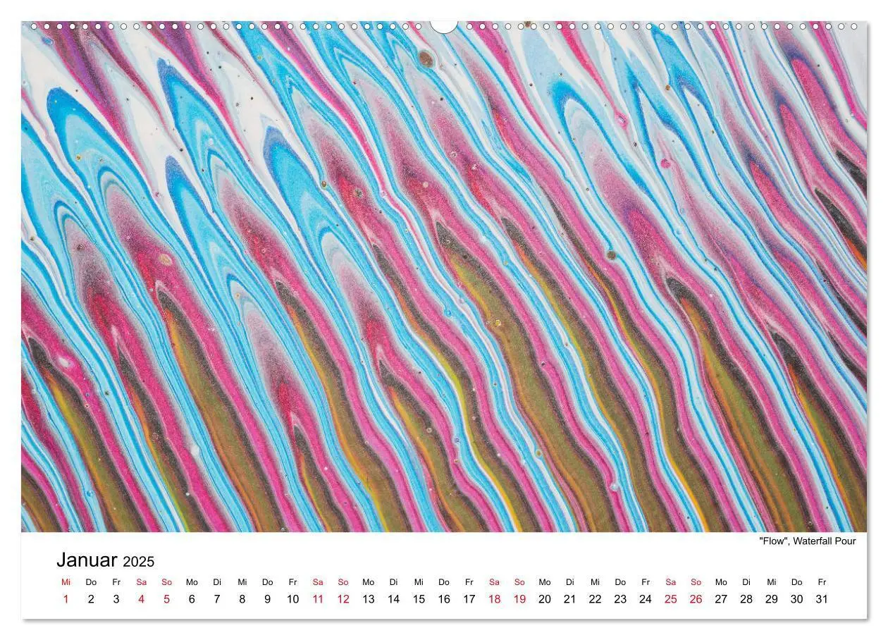Bild: 9783435175727 | Acrylic Pouring - Faszinierende Farben und Formen (Wandkalender...