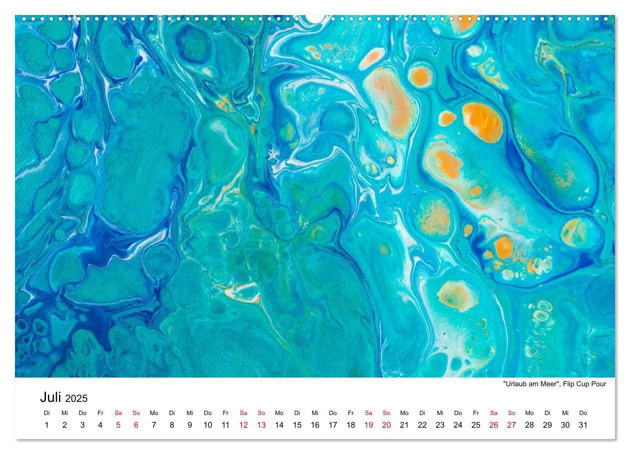 Bild: 9783435175727 | Acrylic Pouring - Faszinierende Farben und Formen (Wandkalender...