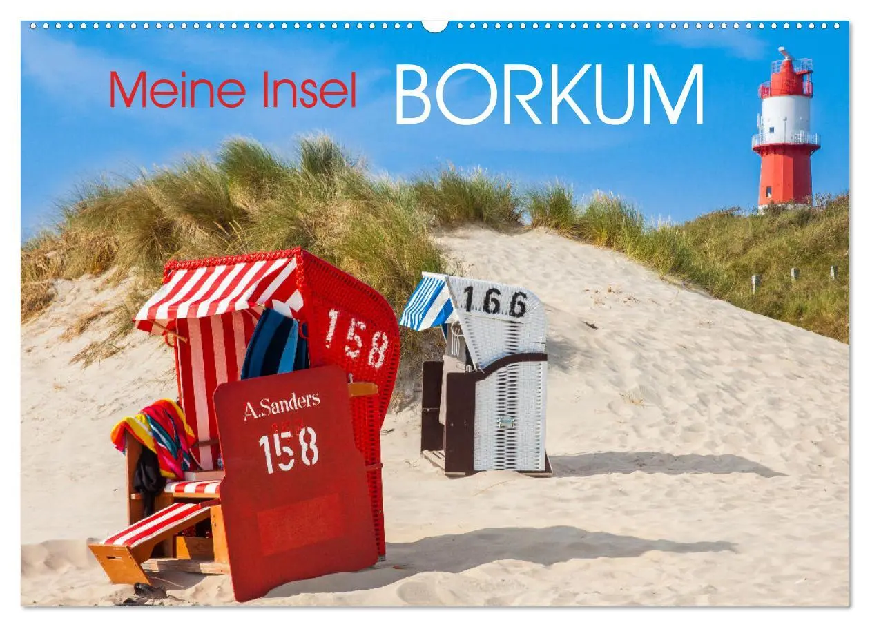 Cover: 9783457575727 | Meine Insel Borkum (Wandkalender 2026 DIN A2 quer), CALVENDO...