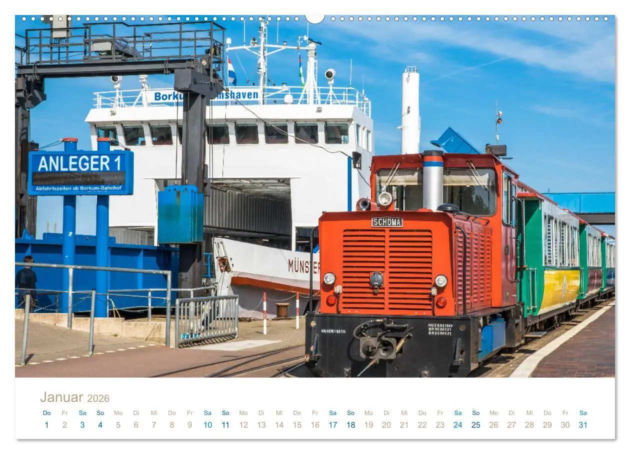 Bild: 9783457575727 | Meine Insel Borkum (Wandkalender 2026 DIN A2 quer), CALVENDO...