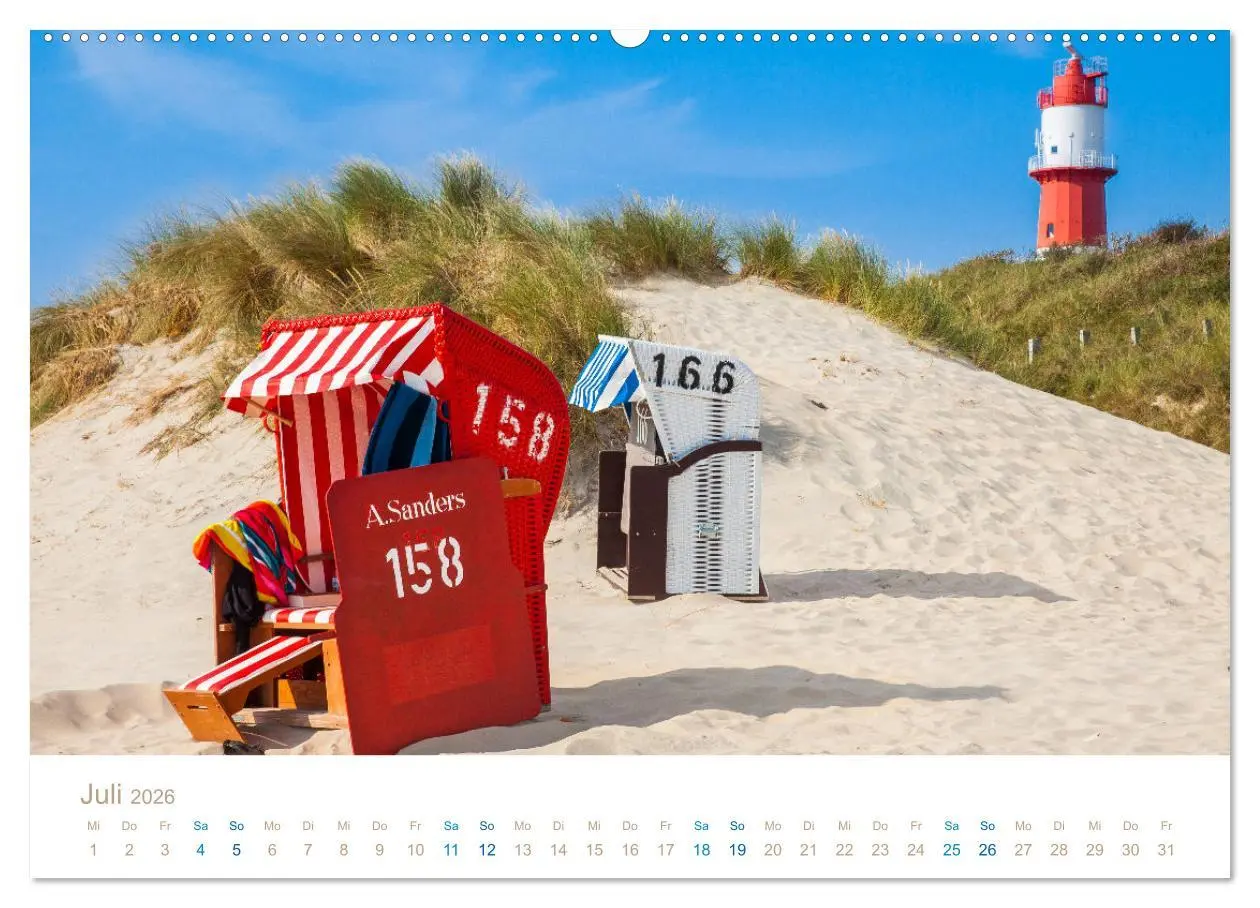 Bild: 9783457575727 | Meine Insel Borkum (Wandkalender 2026 DIN A2 quer), CALVENDO...