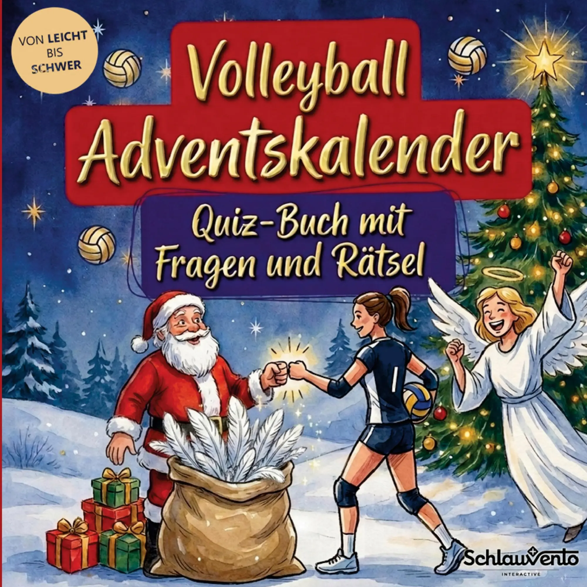Cover: 9783693195727 | Volleyball-Adventskalender: Quiz-Buch mit Fragen und Rätsel | Buch