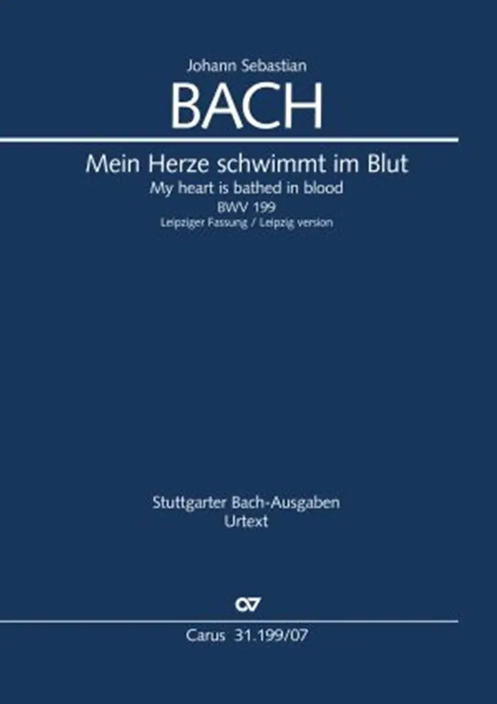 Cover: 9790007165727 | Mein Herze schwimmt im Blut (BWV 199), Studienpartitur | Bach | 2015