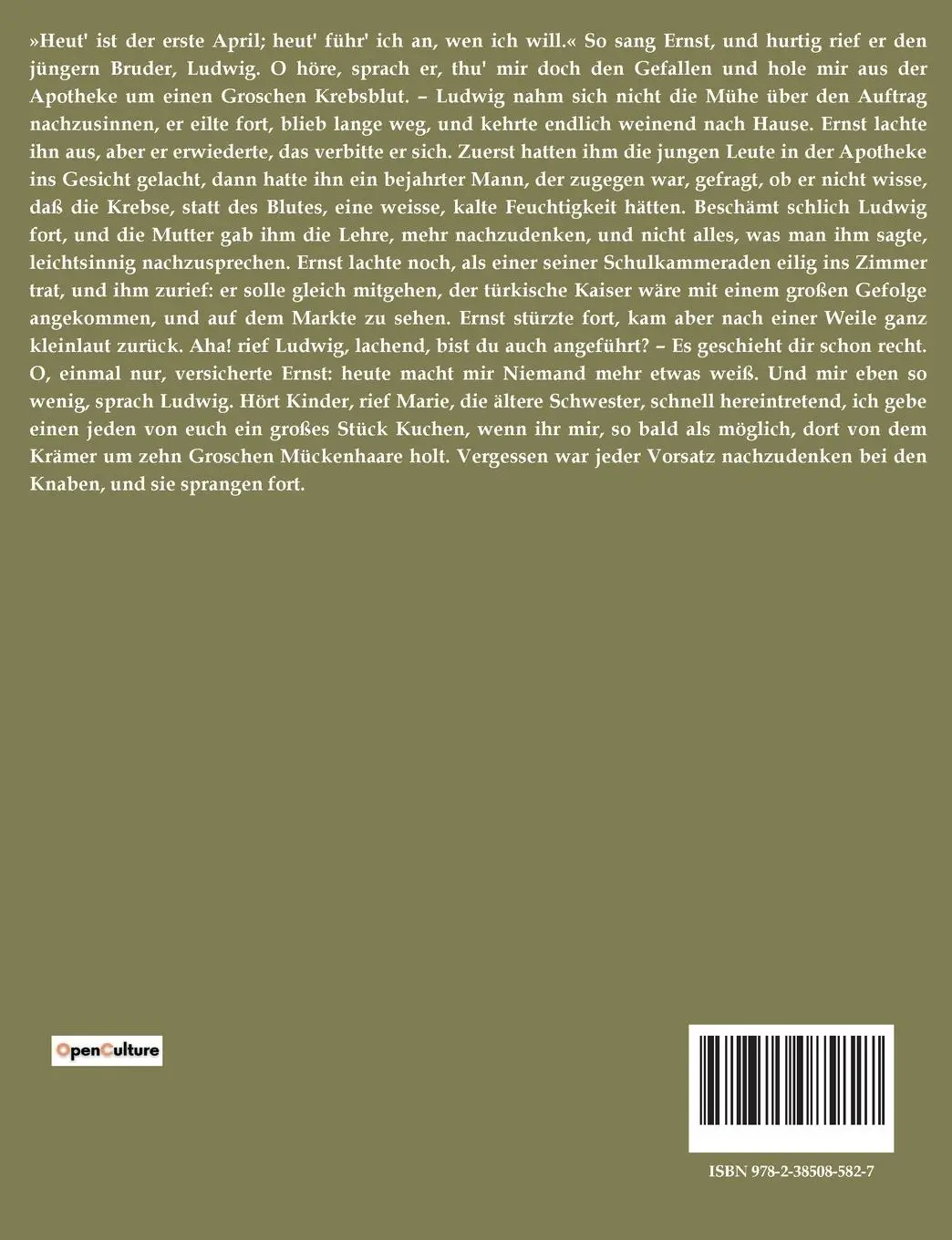 Rückseite: 9782385085827 | Fabeln, Mährchen und Erzählungen für Kinder | Karoline Stahl | Buch