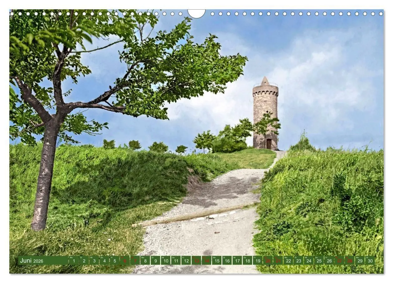 Bild: 9783516725827 | Aschersleben um 1900 - Auf der alten Burg - Kolorierte...