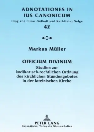 Cover: 9783631565827 | "Officium divinum" | Markus Müller | Taschenbuch | Deutsch