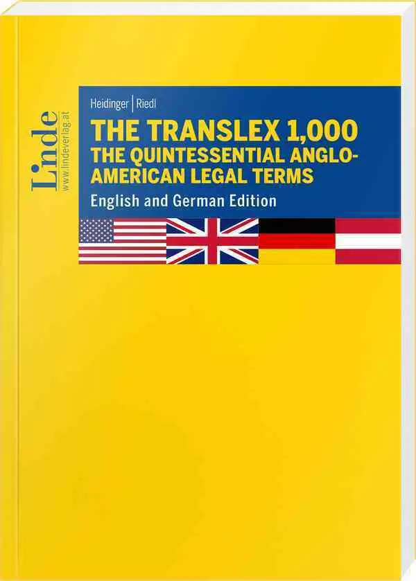 Cover: 9783707345827 | The Translex 1,000 - The Quintessential Anglo-American Legal Terms