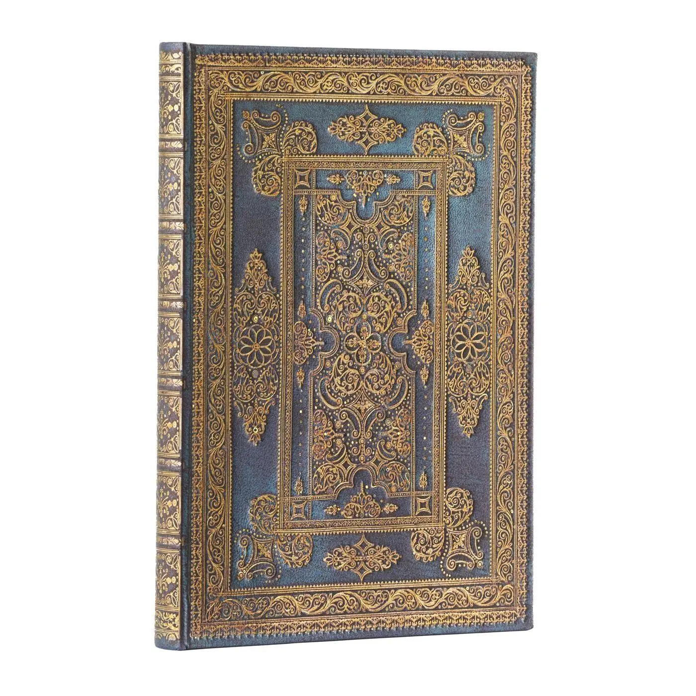 Cover: 9781439795927 | Blue Luxe (Luxe Design) Midi Unlined Hardback Journal (Elastic Band...