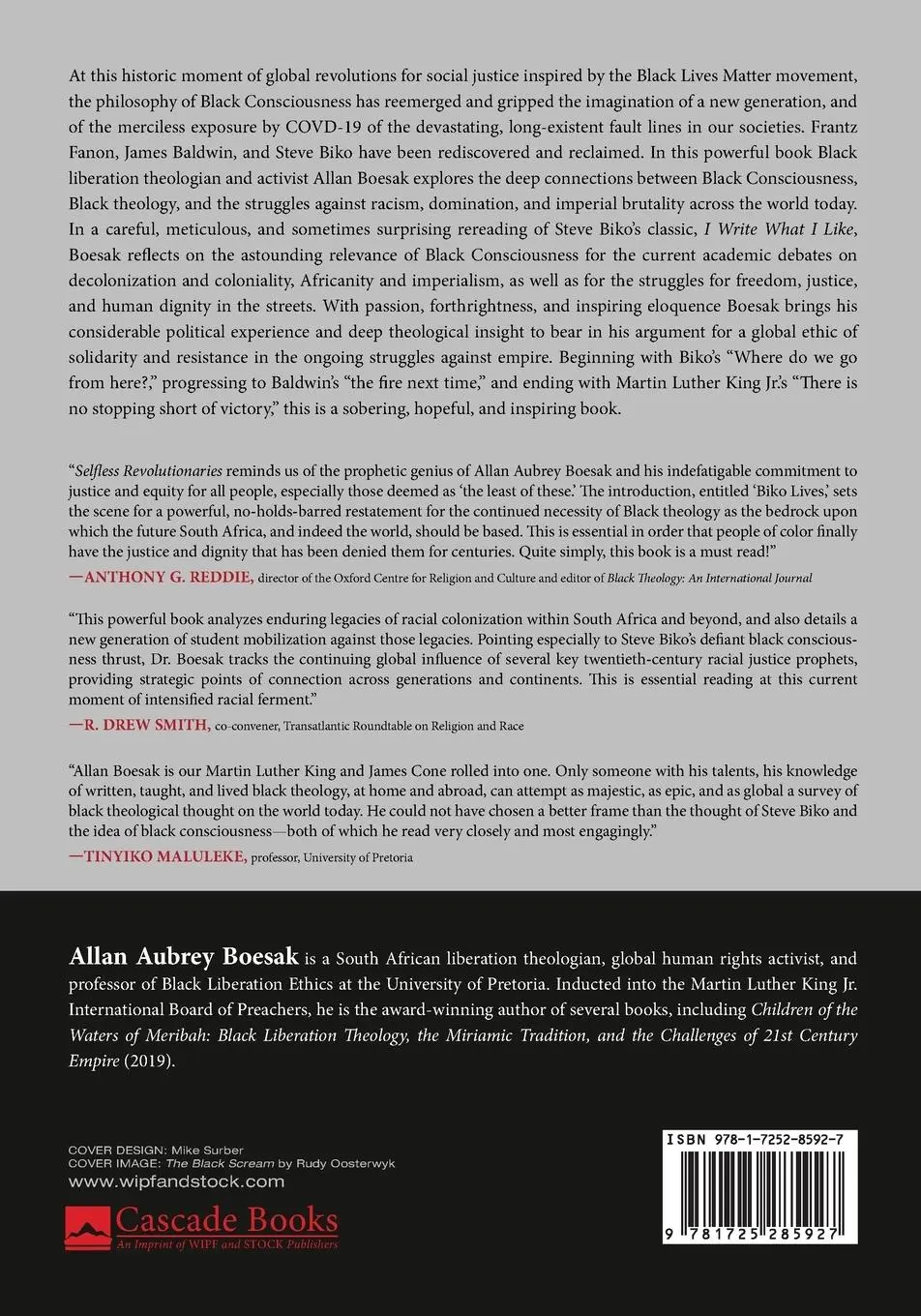 Rückseite: 9781725285927 | Selfless Revolutionaries | Allan Aubrey Boesak | Taschenbuch | 2021