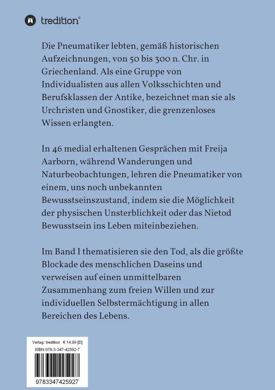 Rückseite: 9783347425927 | Nietod Bewusstsein | Freija Aarborn | Taschenbuch | 280 S. | Deutsch