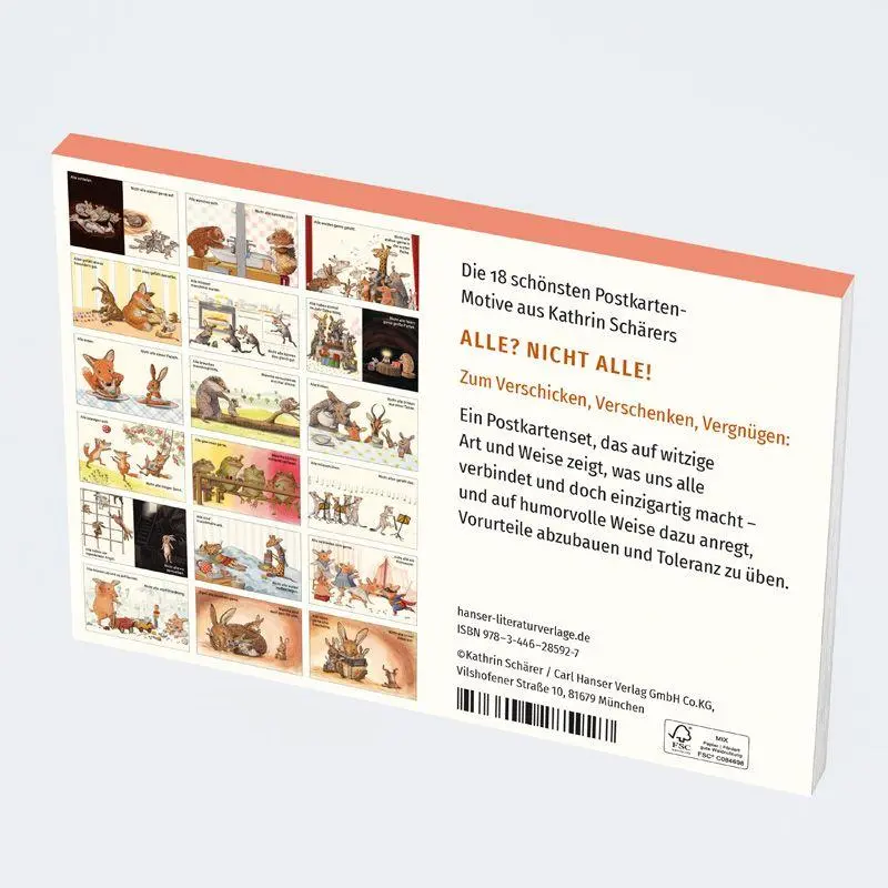 Bild: 9783446285927 | Alle? Nicht alle! Postkarten-Set | Kathrin Schärer | Taschenbuch