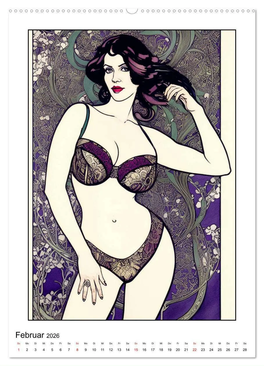 Bild: 9783457245927 | Frauen in zarten Linien (hochwertiger Premium Wandkalender 2026 DIN...