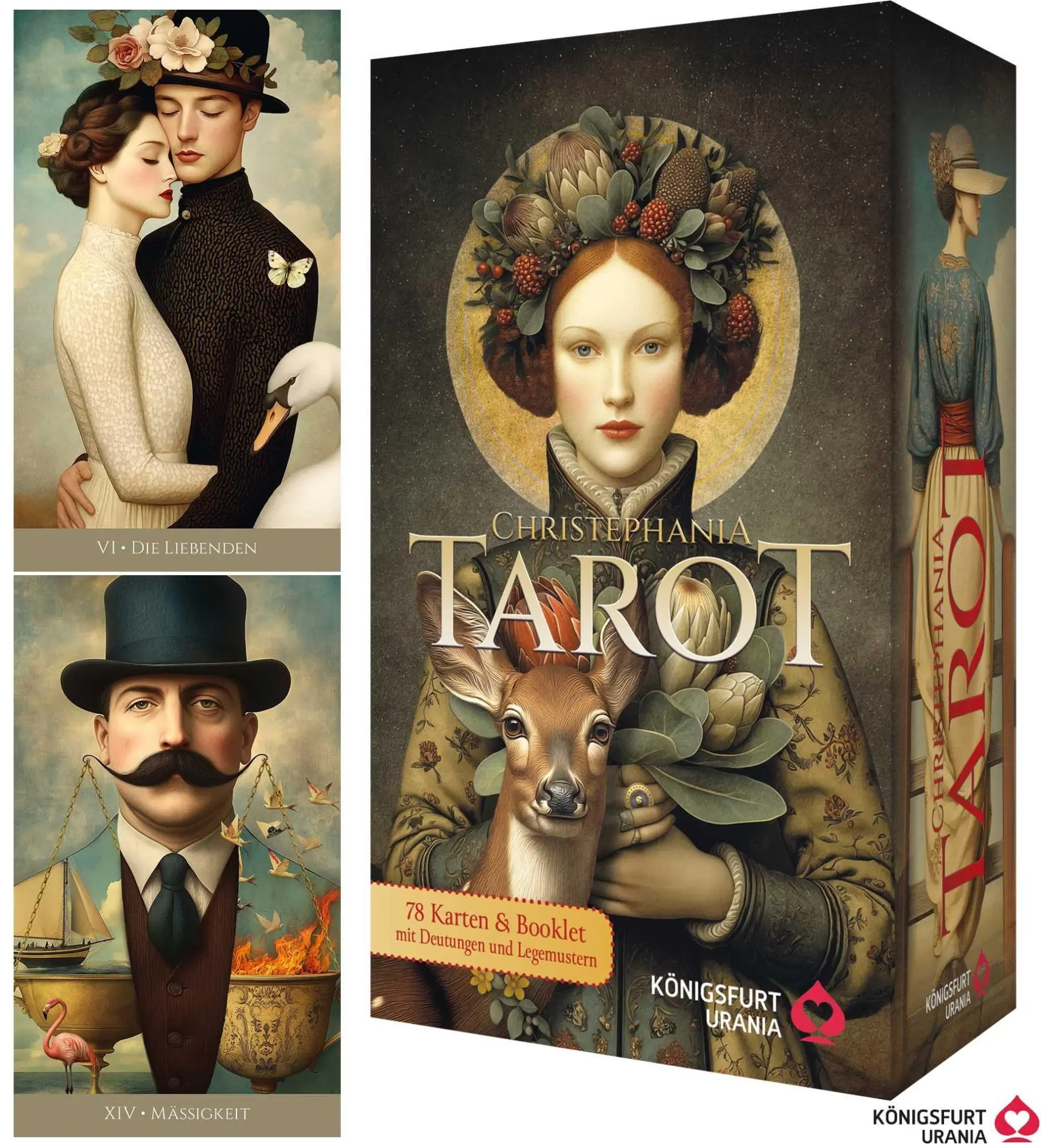 Cover: 9783868265927 | Christephania Tarot - 78 farbige Tarotkarten und ein 176-seitiges...