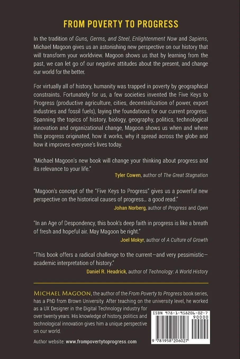 Rückseite: 9781958206027 | From Poverty to Progress | Michael Magoon | Taschenbuch | Englisch