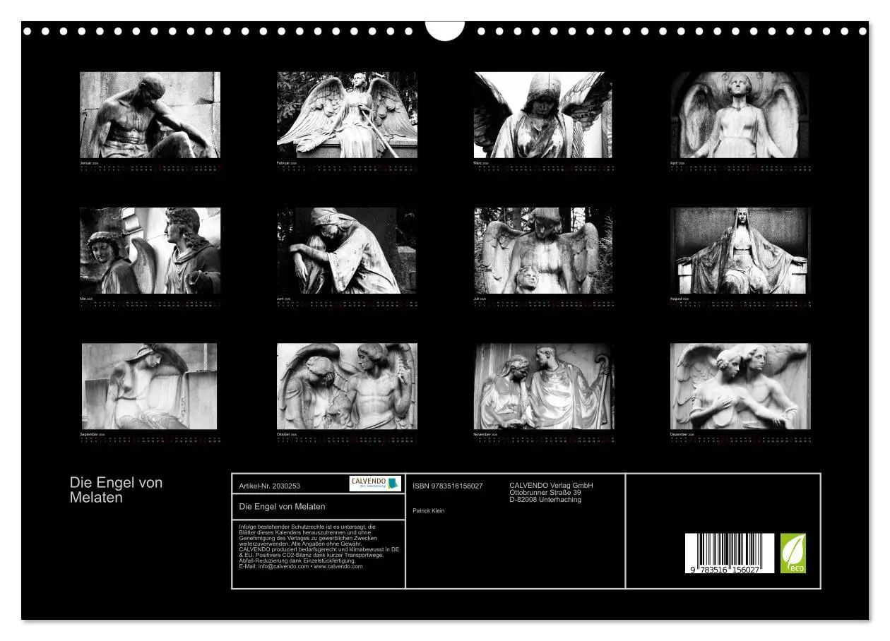 Bild: 9783516156027 | Die Engel von Melaten (Wandkalender 2026 DIN A3 quer), CALVENDO...