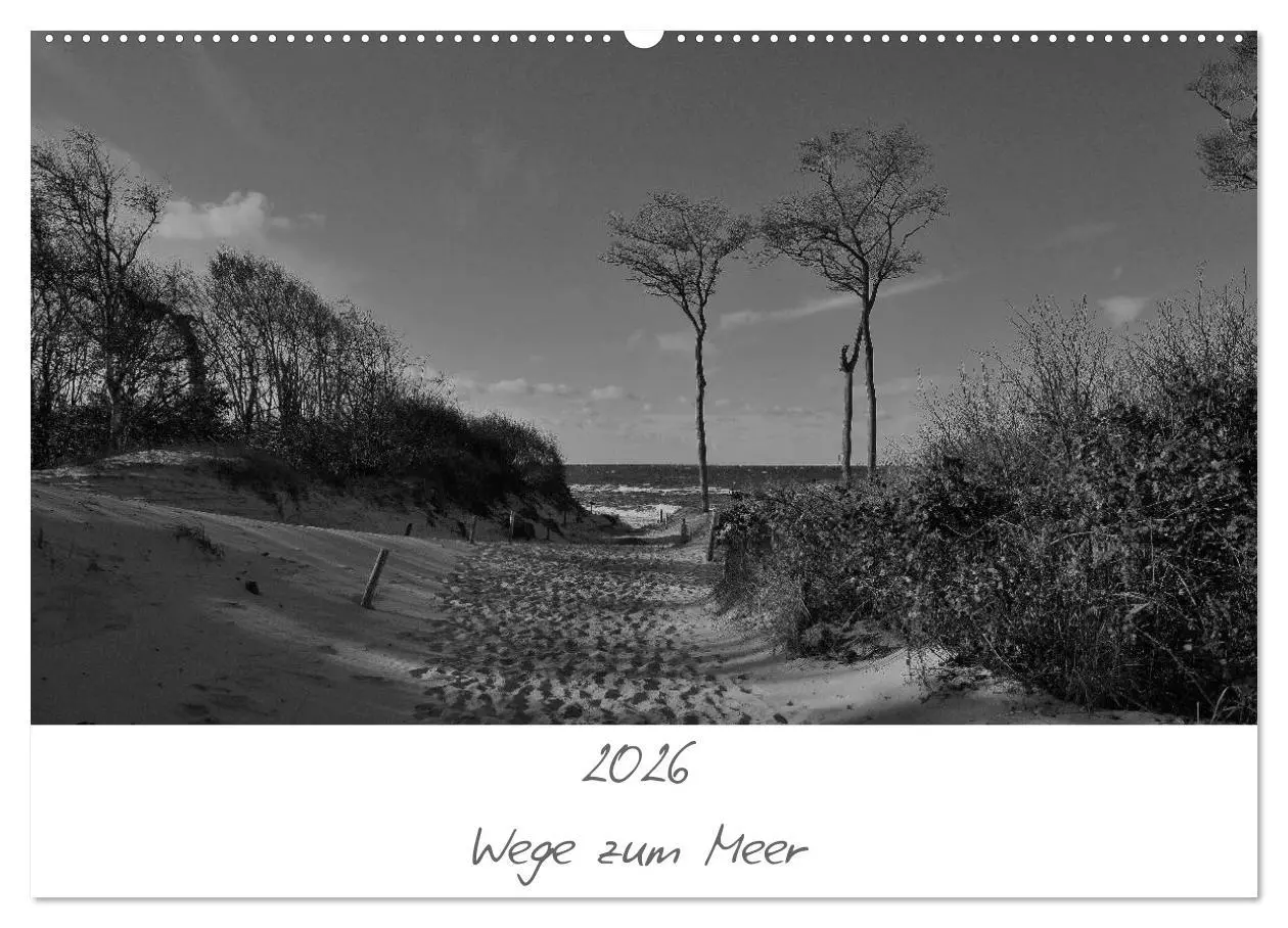 Cover: 9783516226027 | Wege zum Meer (Wandkalender 2026 DIN A2 quer), CALVENDO Monatskalender