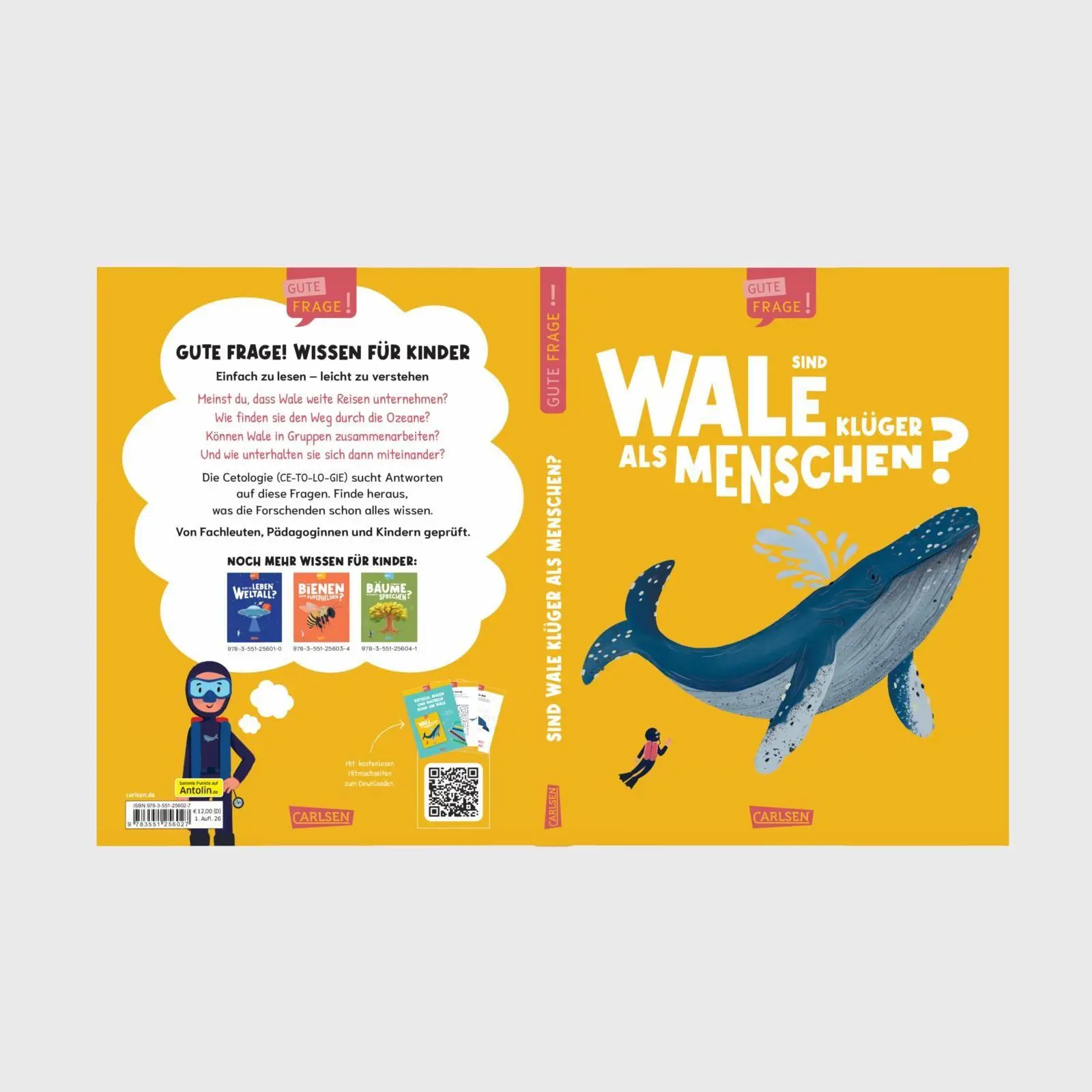 Bild: 9783551256027 | Sind Wale klüger als Menschen? (Gute Frage!) | Eliza Jeffery | Buch