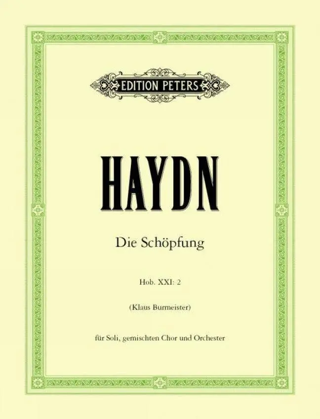 Cover: 9790014106027 | Die Schöpfung [The Creation] Hob. XXI: 2 / URTEXT | Joseph Haydn