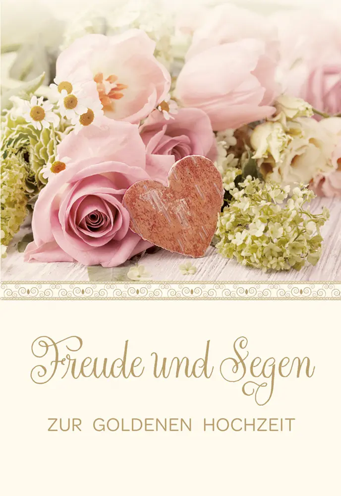 Cover: 4036526756127 | Freude und Segen zur Goldenen Hochzeit | Glückwunschkarte | Deutsch