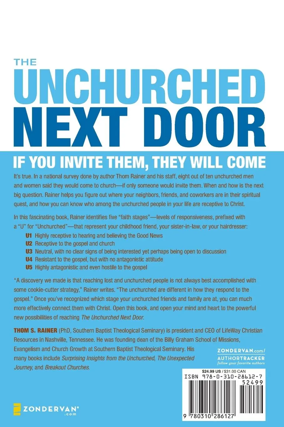 Rückseite: 9780310286127 | The Unchurched Next Door | Thom S. Rainer | Taschenbuch | Englisch