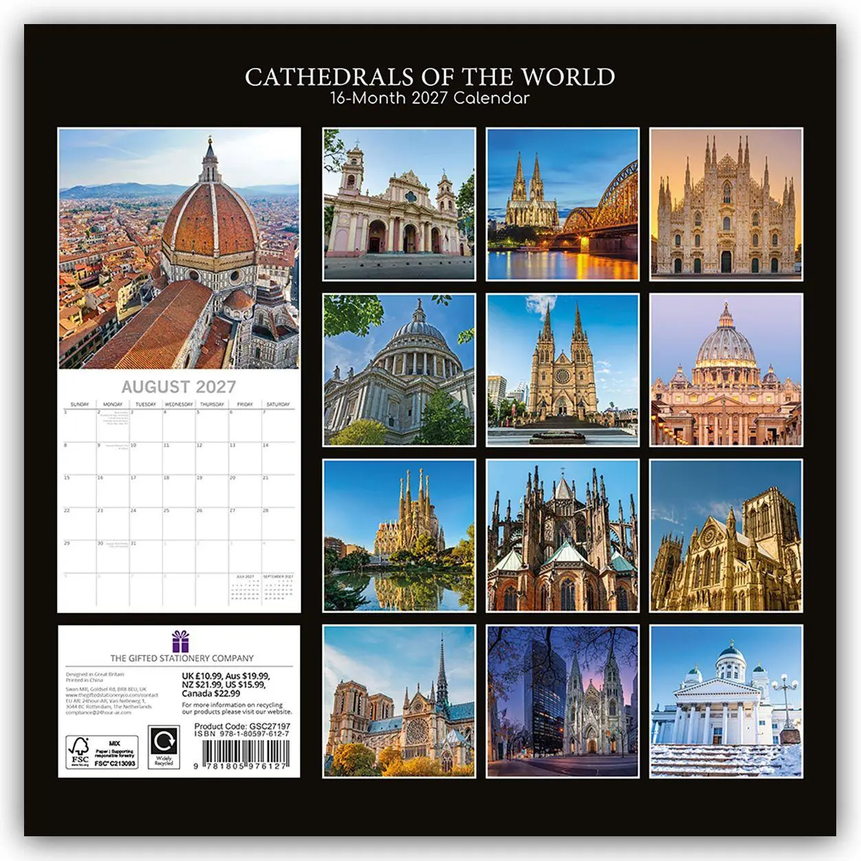 Rückseite: 9781805976127 | Cathedrals of the World - Kathedralen der Welt 2027 -...