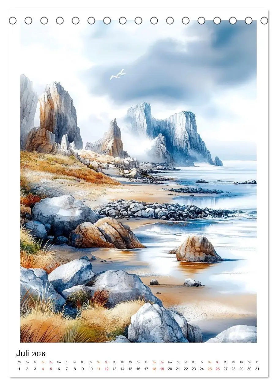 Bild: 9783457296127 | Island - Nordlichter, Feuer und Eis (Tischkalender 2026 DIN A5...