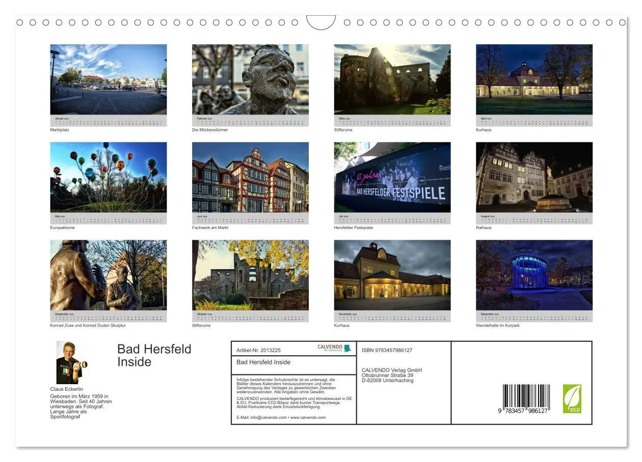 Bild: 9783457986127 | Bad Hersfeld Inside (Wandkalender 2026 DIN A3 quer), CALVENDO...