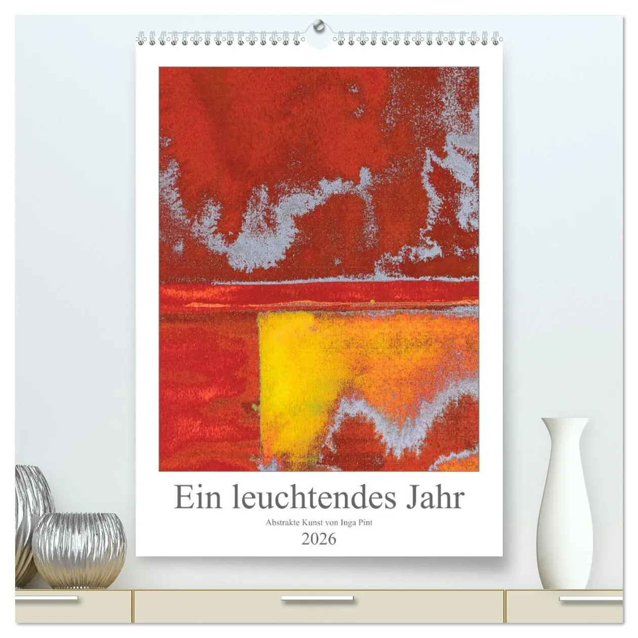 Cover: 9783516386127 | Ein leuchtendes Jahr: Abstrakte Kunst von Inga Pint (hochwertiger...