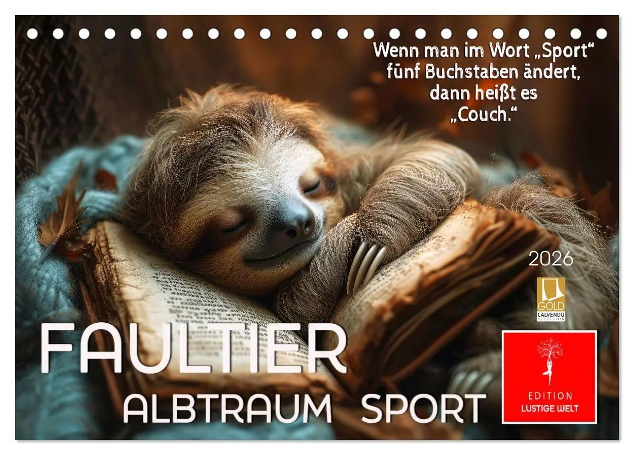 Cover: 9783569236127 | Faultier - Albtraum Sport (Tischkalender 2027 DIN A5 quer),...