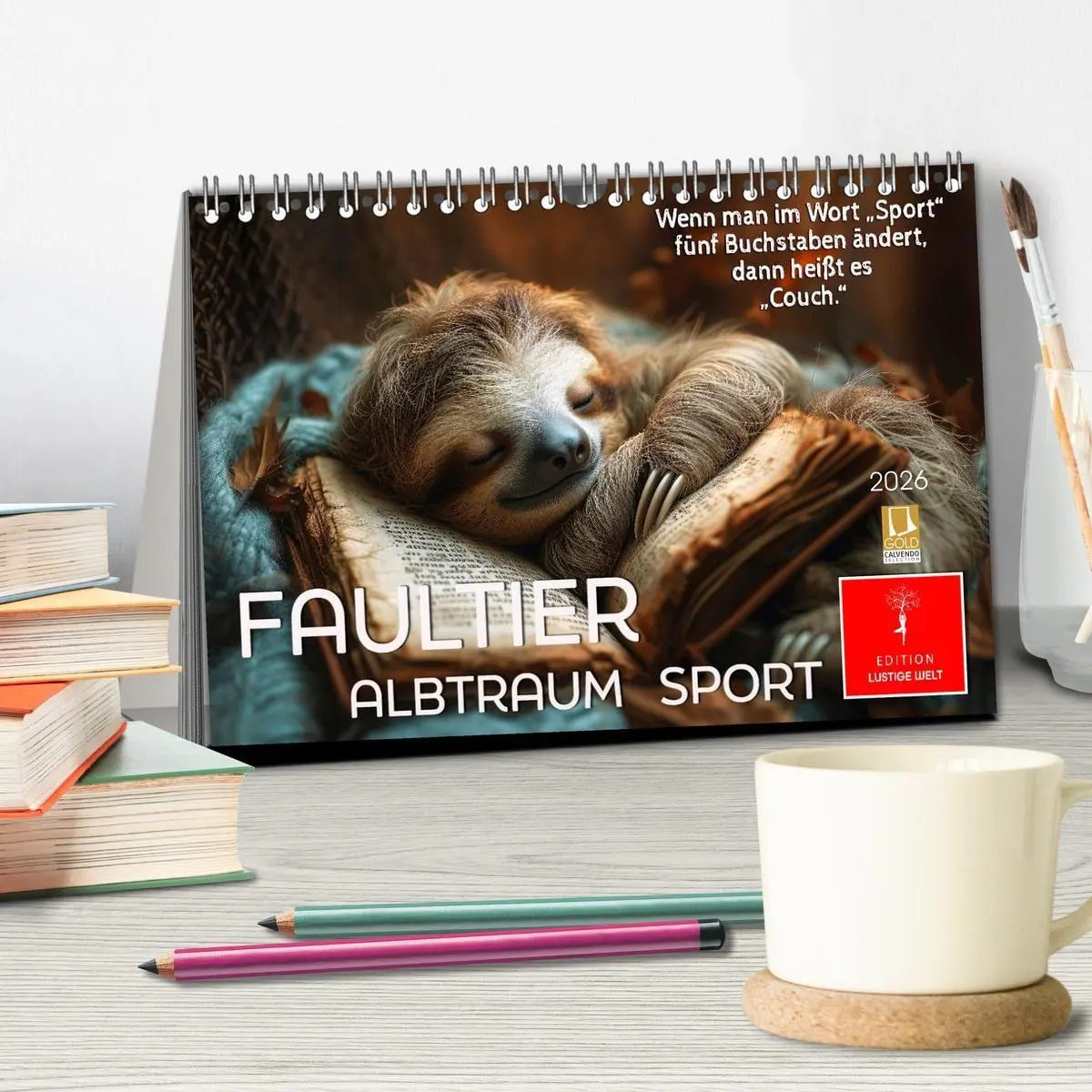 Bild: 9783569236127 | Faultier - Albtraum Sport (Tischkalender 2027 DIN A5 quer),...
