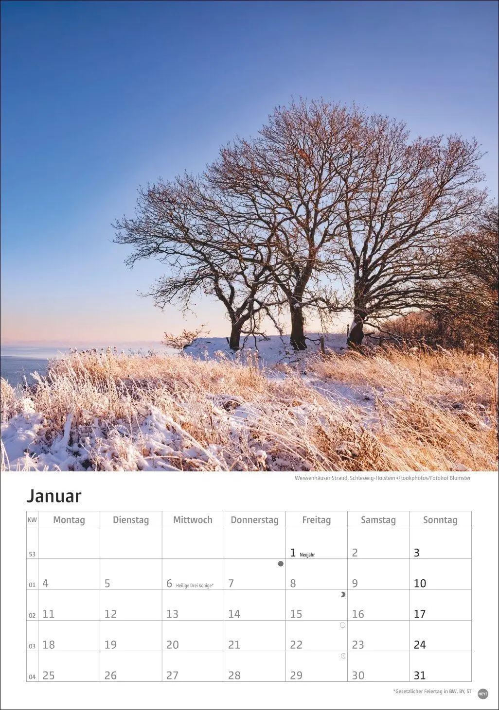 Bild: 9783756416127 | Deutschlands Küsten Kalender 2027 | Heye | Kalender | Spiralbindung