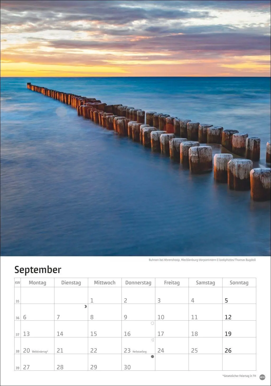 Bild: 9783756416127 | Deutschlands Küsten Kalender 2027 | Heye | Kalender | Spiralbindung