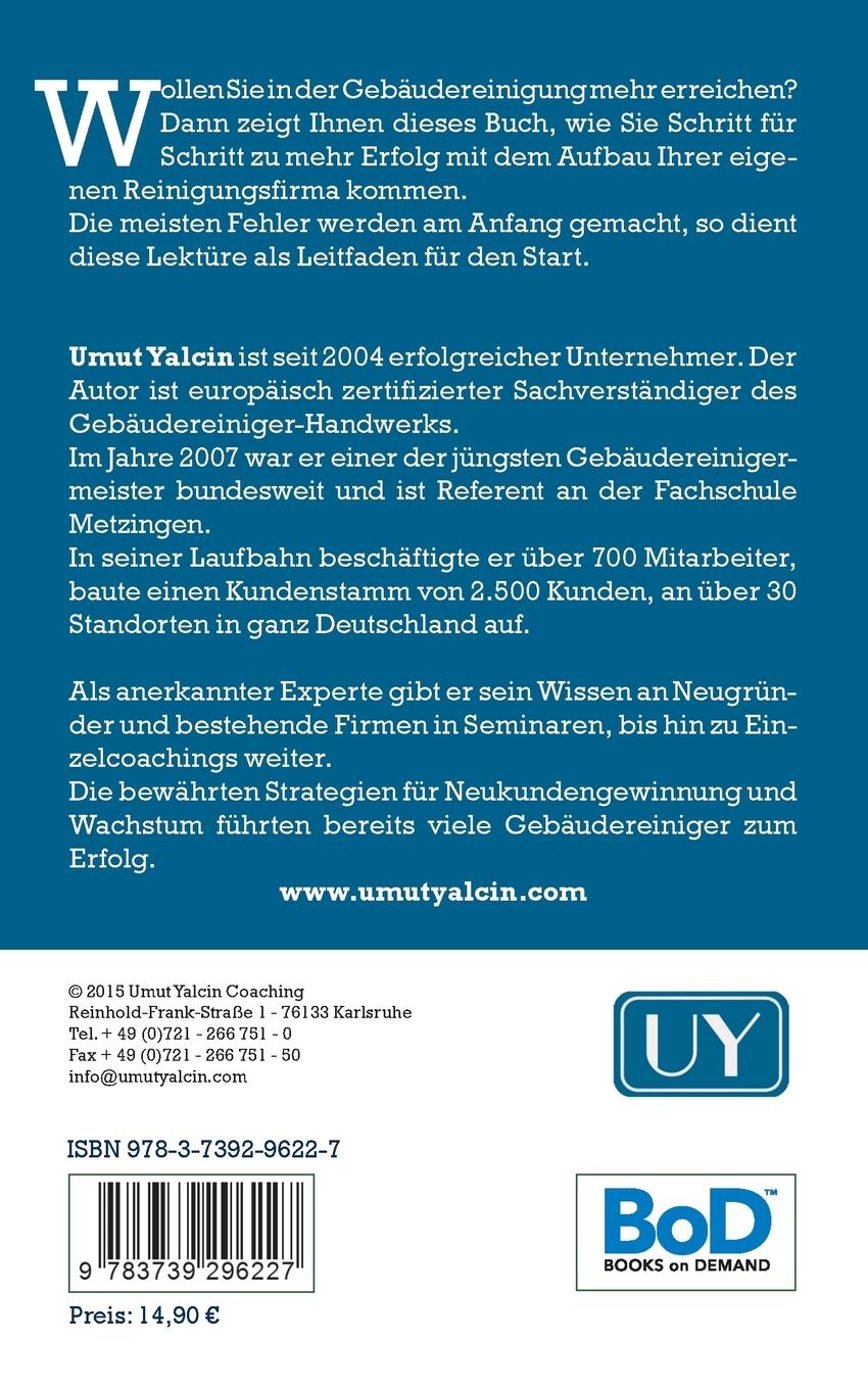 Rückseite: 9783739296227 | Der selbständige Gebäudereiniger | Umut Yalcin | Taschenbuch | 108 S.