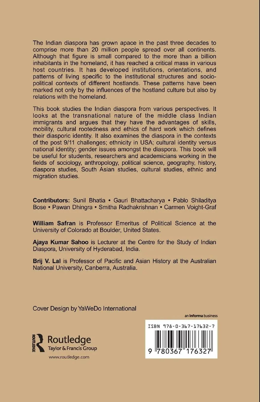 Rückseite: 9780367176327 | Transnational Migrations | The Indian Diaspora | Safran (u. a.) | Buch