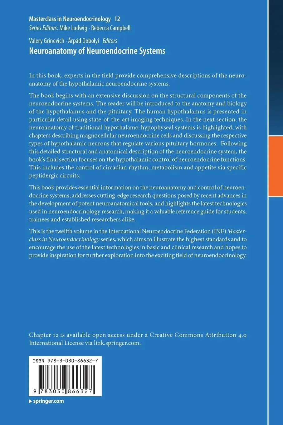 Rückseite: 9783030866327 | Neuroanatomy of Neuroendocrine Systems | Árpád Dobolyi (u. a.) | Buch