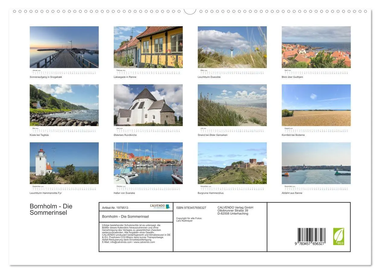 Bild: 9783457656327 | Bornholm - Die Sommerinsel (hochwertiger Premium Wandkalender 2026...