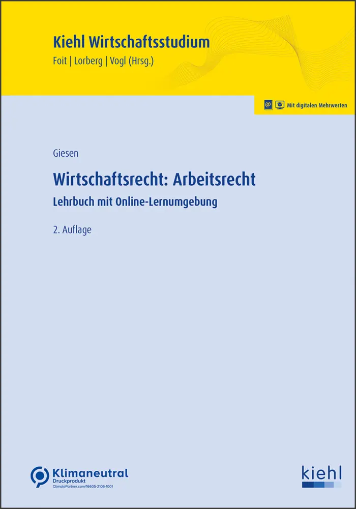 Cover: 9783470666327 | Wirtschaftsrecht: Arbeitsrecht | Lehrbuch | Tom Giesen | Bundle | 2023