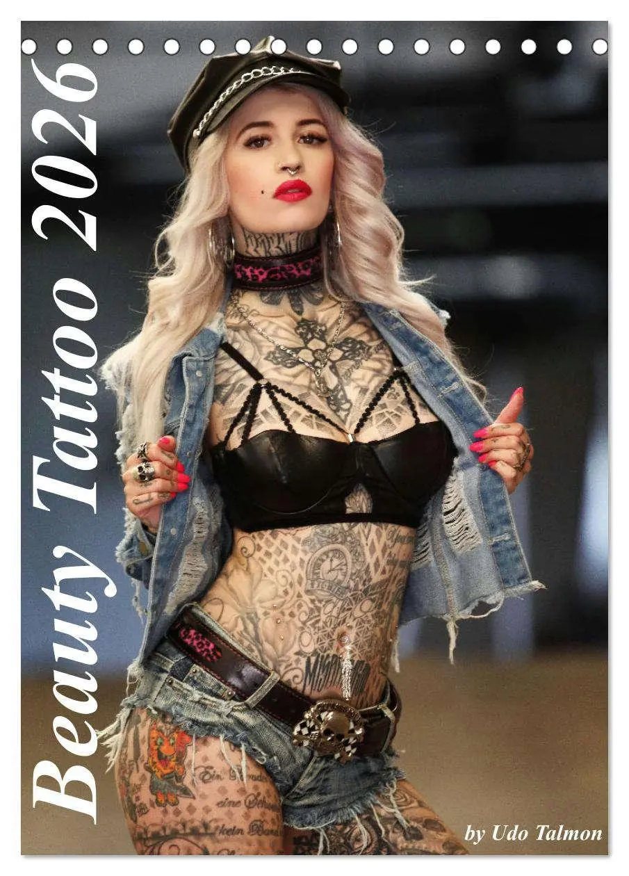 Cover: 9783516366327 | Beauty Tattoo 2026 (Tischkalender 2026 DIN A5 hoch), CALVENDO...