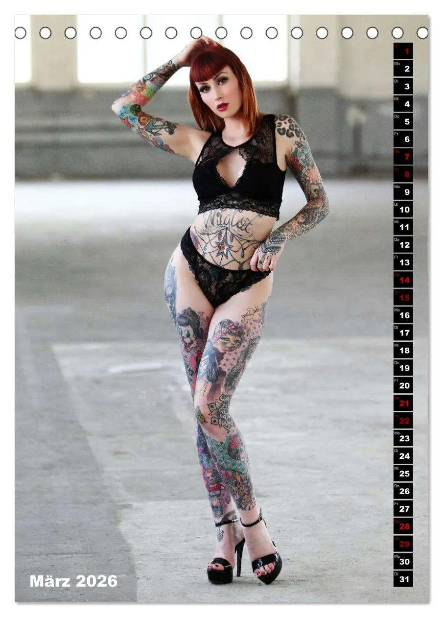 Bild: 9783516366327 | Beauty Tattoo 2026 (Tischkalender 2026 DIN A5 hoch), CALVENDO...