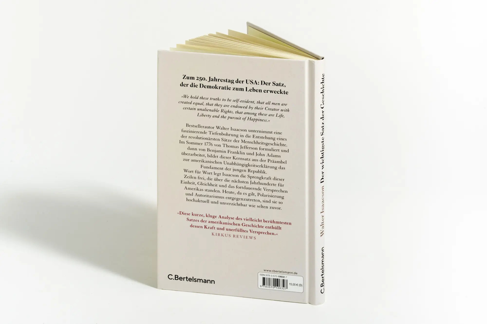 Bild: 9783570106327 | Der wichtigste Satz der Geschichte | Walter Isaacson | Buch | 96 S.
