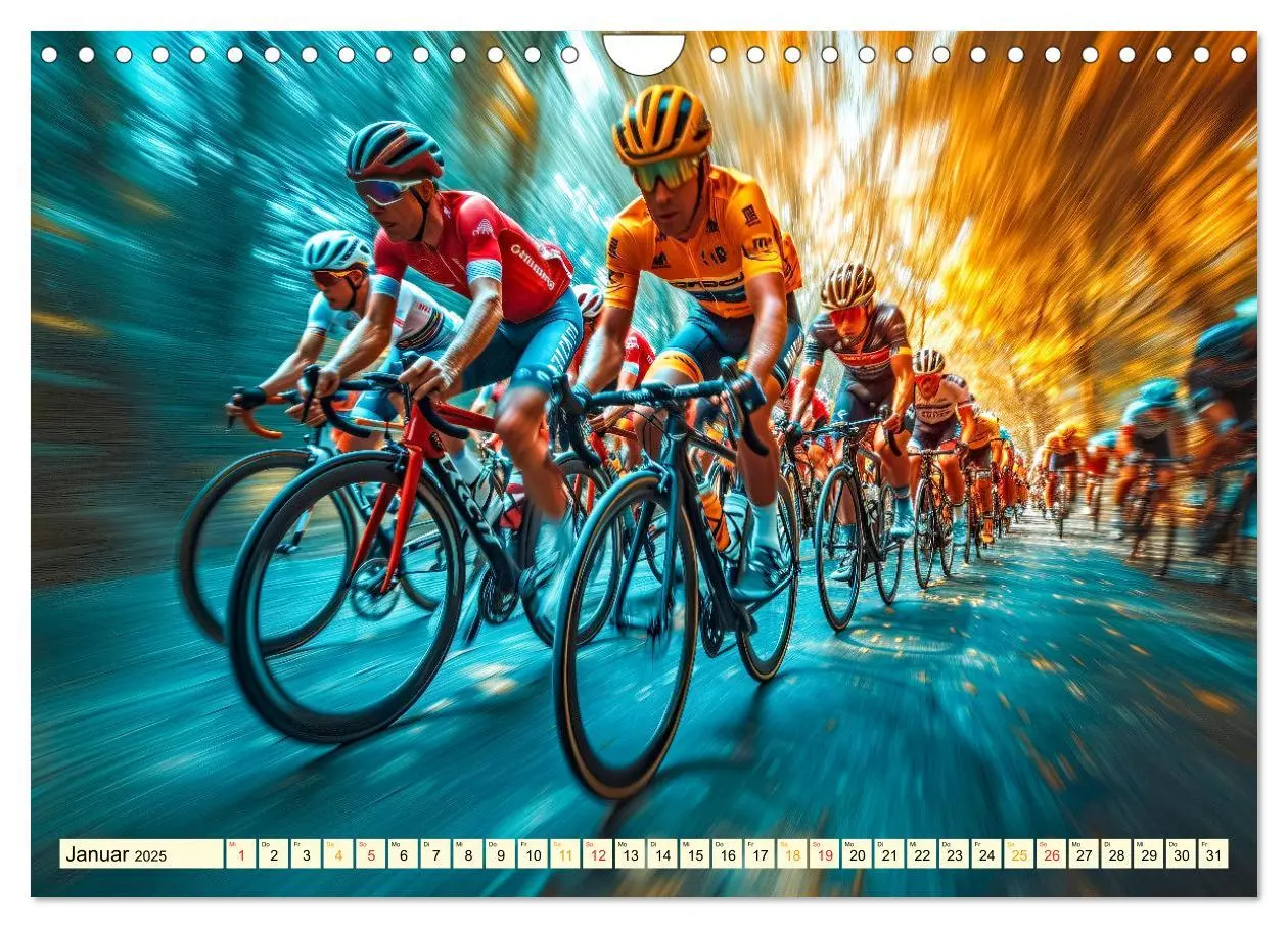 Bild: 9783383776427 | Radrennen - tolle Momente (Wandkalender 2025 DIN A4 quer), CALVENDO...