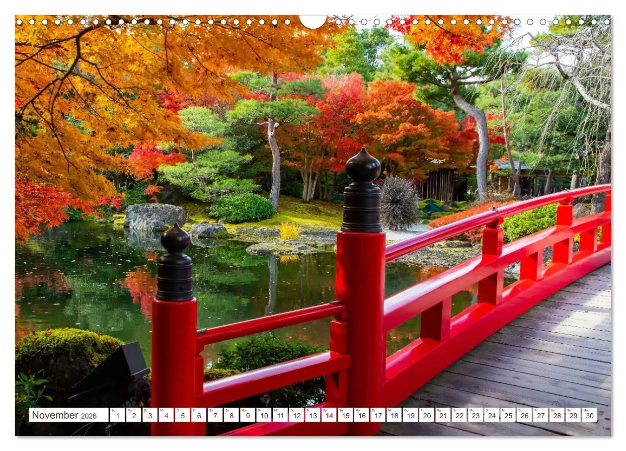 Bild: 9783457406427 | Herbst in Japan (Wandkalender 2026 DIN A3 quer), CALVENDO...