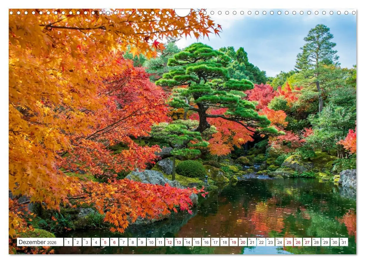 Bild: 9783457406427 | Herbst in Japan (Wandkalender 2026 DIN A3 quer), CALVENDO...