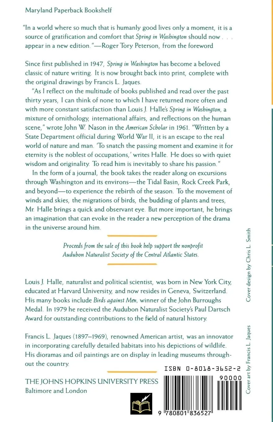 Rückseite: 9780801836527 | Spring in Washington | Louis J. Halle | Taschenbuch | Englisch | 1989