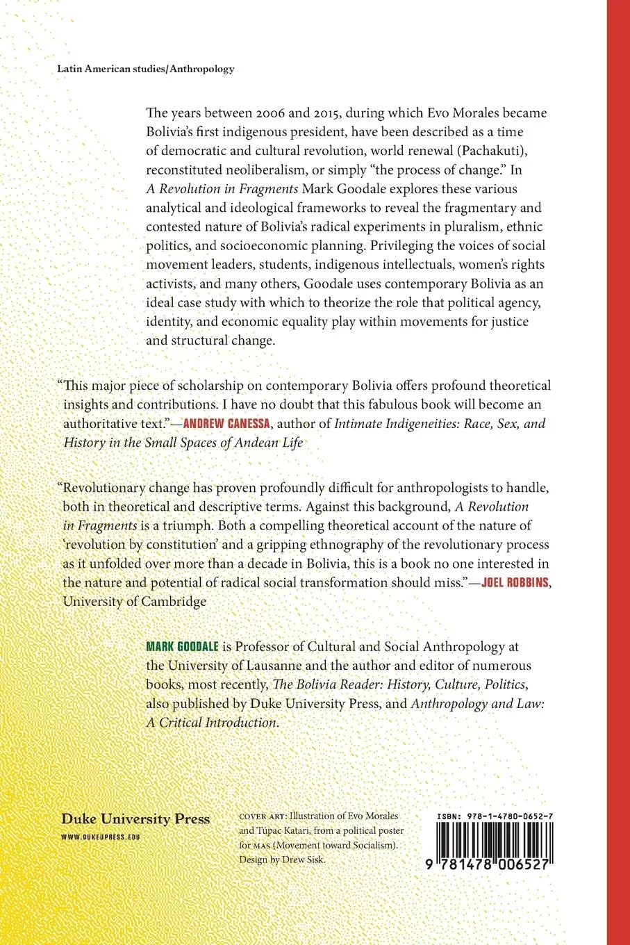 Rückseite: 9781478006527 | A Revolution in Fragments | Mark Goodale | Taschenbuch | Englisch Rückseite: 9781478006527 | A Revolution in Fragments | Mark Goodale | Taschenbuch | Englisch